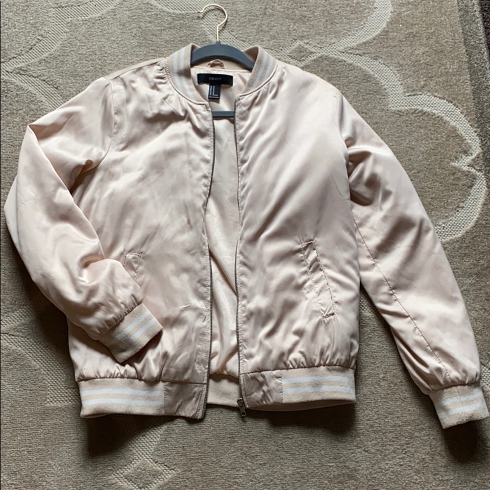 Rose Gold Bomber Jacket